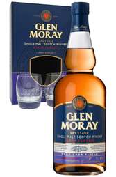 Glen Moray Classic Port Cask Finish 700ml Gift Pack w/ 2 Glasses