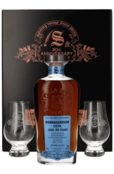 Bunnahabhain 1978 40 Years Old 30th Anniversary Signatory Vintage 700ml Giftset w/2 Glasses