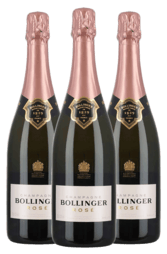3 x Bollinger Rose 750ml