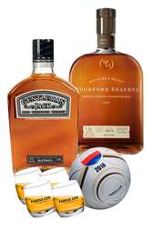 Bourbon 1L Set - Woodford Reserve x Gentleman Jack w/FREE Gift