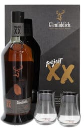 Glenfiddich Project XX Single Malt 700ml Gift Set w/2 Glasses