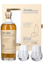 Arran 10 Years Single Malt 700ml Gift Set w/2 Glasses