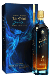 Johnnie Walker Blue Label Ghost & Rare Glenury Royal 1L w/Gift Box