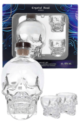Crystal Head 700ml Gift Set w/2 Shot Glasses