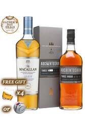 Single Malt Set - Macallan Quest x Auchentoshan w/ FREE Gift