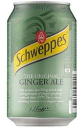 24 x Schweppes Ginger Ale Cans Case 330ml