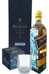 Johnnie Walker Blue Singapore 56 Collector's Edition w/ Crystal Glass