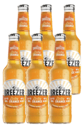 6 x Bacardi Breezer Zesty Orange Bottle Pack 275ml