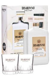 Amaretto Di Saronno Velvet 700ml Gift Set w/2 Glasses