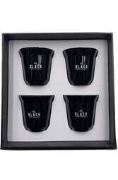 Double Wall Coffee Cup 4 Set - Black + White