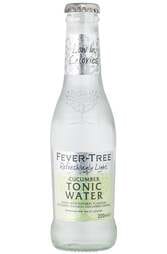 x 24 Fever-Tree Refreshingly Light Cucumber Light Tonic Water Bottle Case 200ml