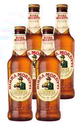 4 x Birra Moretti Beer Bottle Pack 330ml