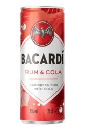 COLD Bacardi Rum & Cola Can 250ml