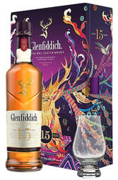 Glenfiddich 15 Years 2023 Festive Gift Pack 700ml with 1 Nosing Glass