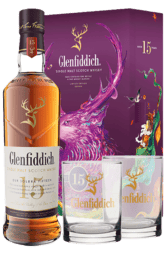 Glenfiddich 15 Years Lunar New Year 2025 Limited Edition 700ml Giftset w/ 2 Whisky Glass