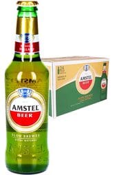 24 x Amstel Beer Bottle Case 330ml