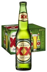 24 x Dos Equis XX Lager Especial Beer Bottle Case 330ml