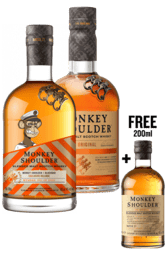 2x Monkey Shoulder 700ml + Free Monkey Shoulder 200ml