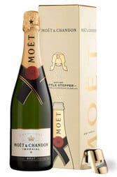 Moet & Chandon Imperial Brut 750ml Giftset w/Bottle Stopper