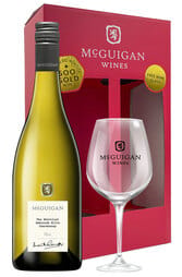 McGuigan The Shortlist Chardonnay 750ml Festive Gift Pack w/ Wine Glass