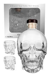 Crystal Head 700ml Gift Set w/2 Shot Glasses