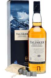 Talisker 10 Years 700ml w/ 4 Whisky Stones Gift Box