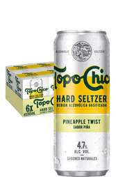 24 x Hard Seltzer Topo Chico Pineapple Twist Bottle Case 355ml