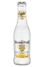 x 24 Fever-Tree Premium Indian Tonic Water Light Bottle Case 200ml