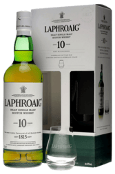 Laphroaig 10 Year Single Malt 700ml Gift Pack w/ Glass