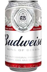 24 x Budweiser Beer Can Case 330ml