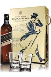 Johnnie Walker Double Black 700ml + 2 Gift Glasses w/Gift Box