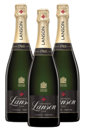 3 x Lanson Le Black Creation Brut 750ml