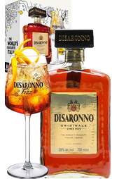 Amaretto Di Saronno 700ml Gift Pack w/ Fizz Glass