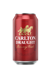 COLD Carlton Draught Beer Can 375ml