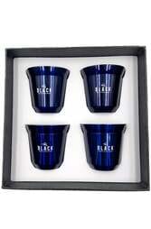 Double Wall Coffee Cup 4 Set - Blue