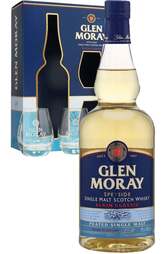 Glen Moray Classic Peated 700ml Gift Pack with 2 Glasses