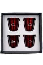 Double Wall Coffee Cup 4 Set - Red