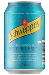24 x Schweppes Bitter Lemon Cans Case 330ml