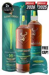 1x 2026 Glenfiddich & Aston Martin Formula One Team 16 Years Old Limited Edition Release No.2 700ml w/Gift Box & 1 x 2025 Glenfiddich & Aston Martin Formula One Team 16 Years Old Limited Edition Release
