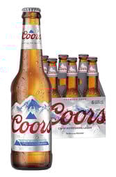 6 x Coors Beer Bottle 330ml