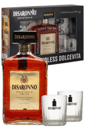 Amaretto Di Saronno 700ml Gift Pack with 2 Glasses