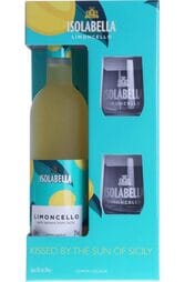 Isolabella Limoncello 700ml Gift Pack with 2 Glasses