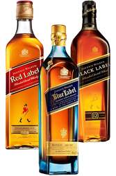Santa's X-tra Special Johnnie Walker Set - XL (Red, Black and Blue)