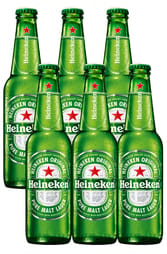 6 x Heineken Beer Bottle Pack 355ml