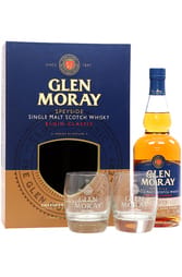 Glen Moray Chardonnay Cask 700ml Gift Pack with 2 Glasses