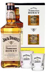 Jack Daniels Tennessee Honey 700ml Giftset w/ 2 Glasses