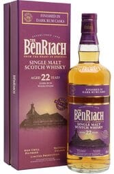 BenRiach 22 Year Dark Rum Cask Finish 700ml w/Gift Box