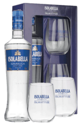 Isolabella Sambuca 700ml Gift Pack with 2 Glasses