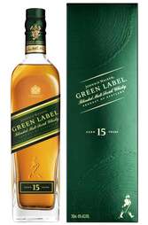 Johnnie Walker Green Label 15 yr Blended Whisky 1L w/ Gift Box