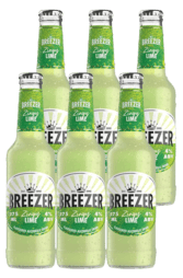 6 x Bacardi Breezer Zingy Lime Bottle Pack 275ml